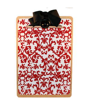 Red and White Filigree