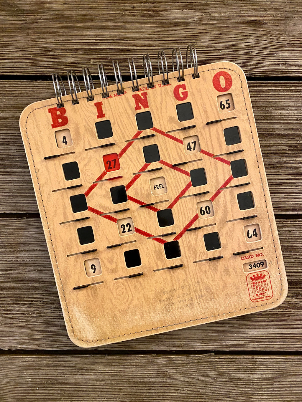 Bingo Notebook - (card #3409)