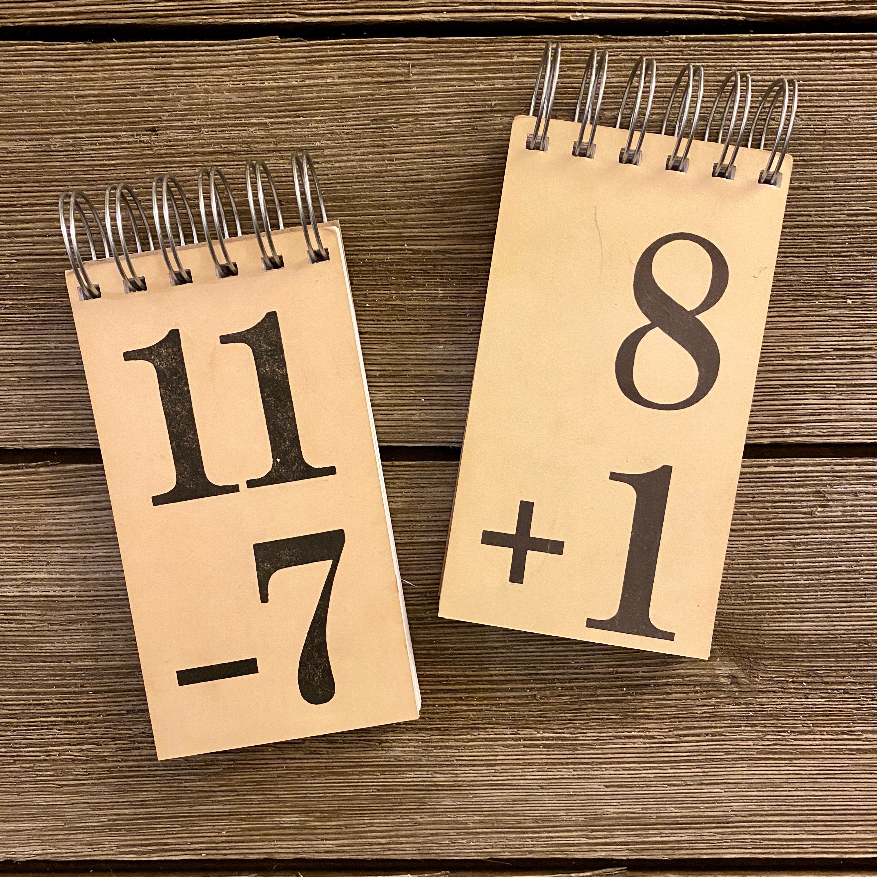 Flash Card Note Pads (set one)