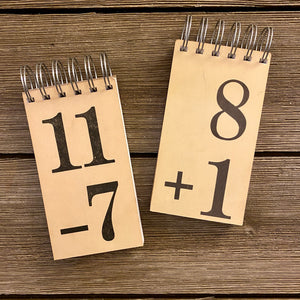 Flash Card Note Pads (set one)