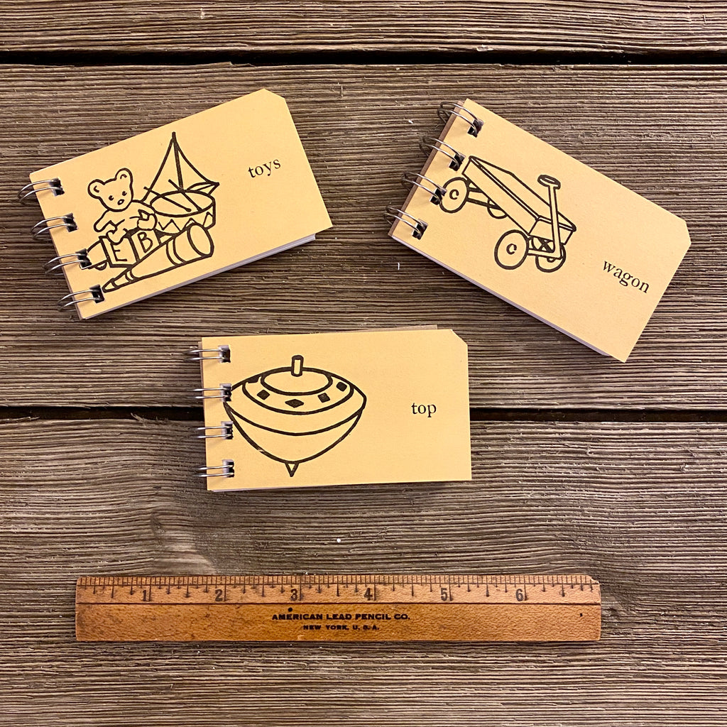 Mini Sight Word Flash Card Notepads - Toys, Wagon, Top