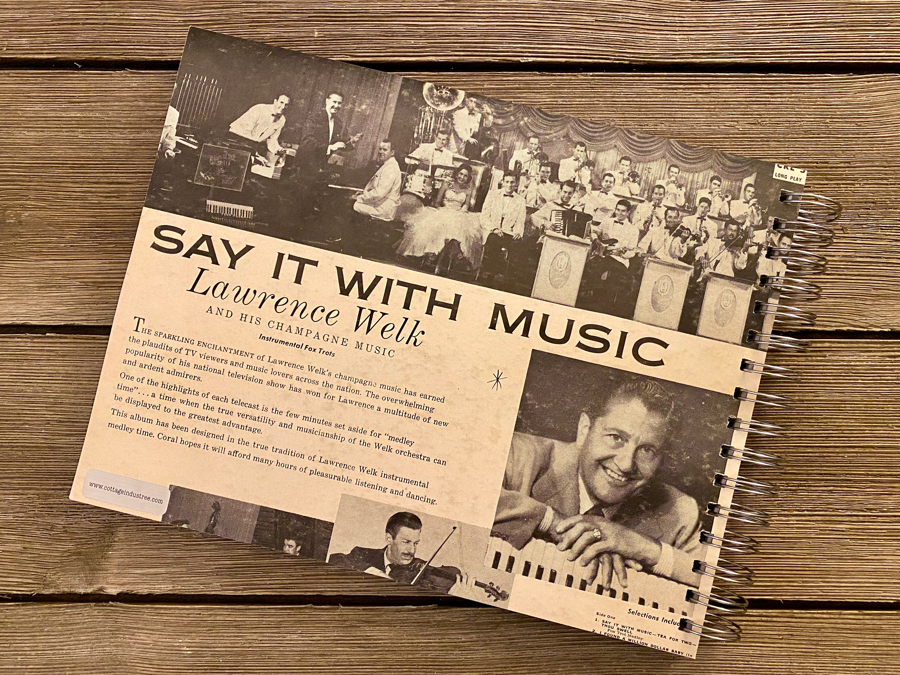 Lawrence Welk  "Say It With Music" -  Notebook