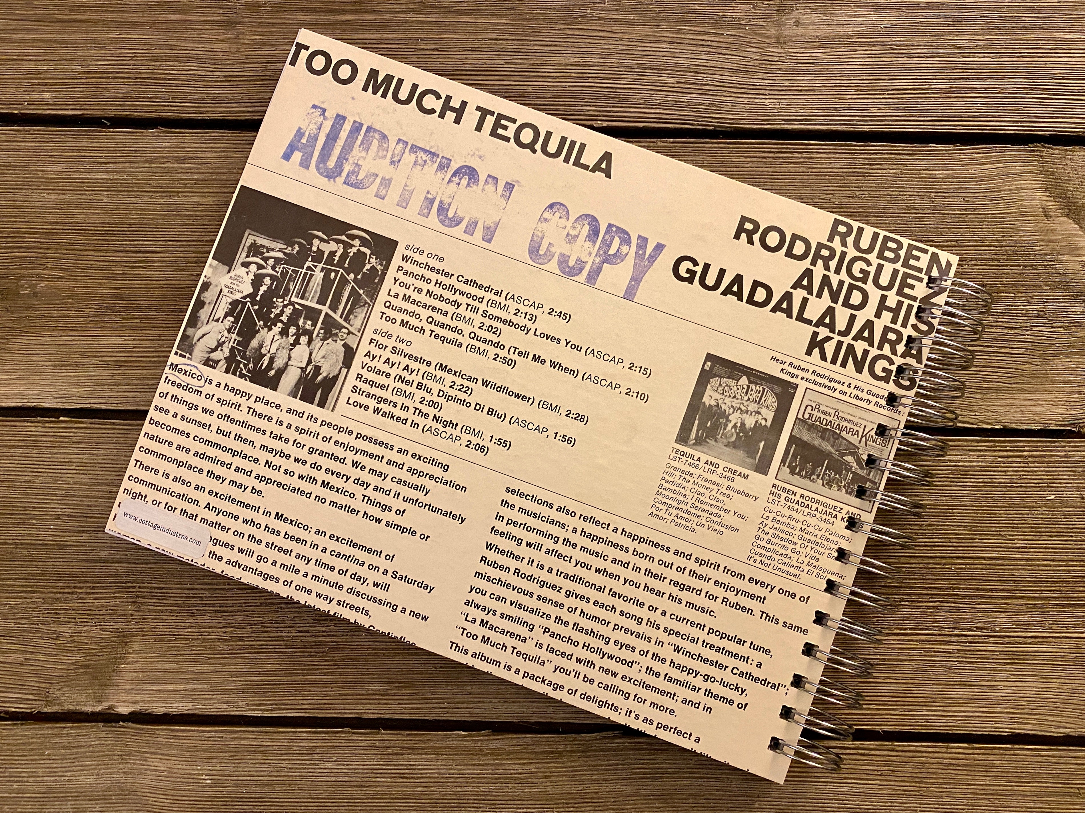 Too Much Tequila -  Notebook