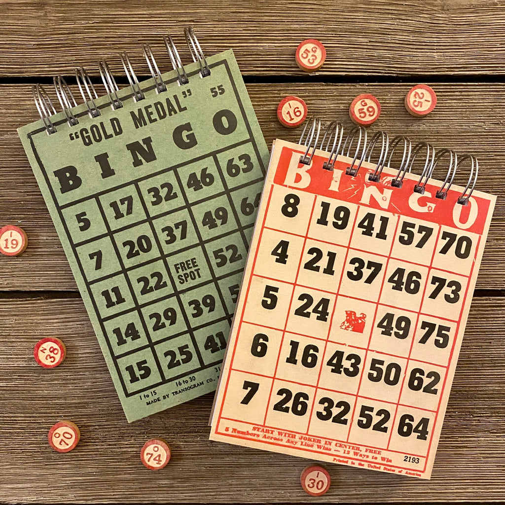 Bingo Notepads (red and green) - Set #1