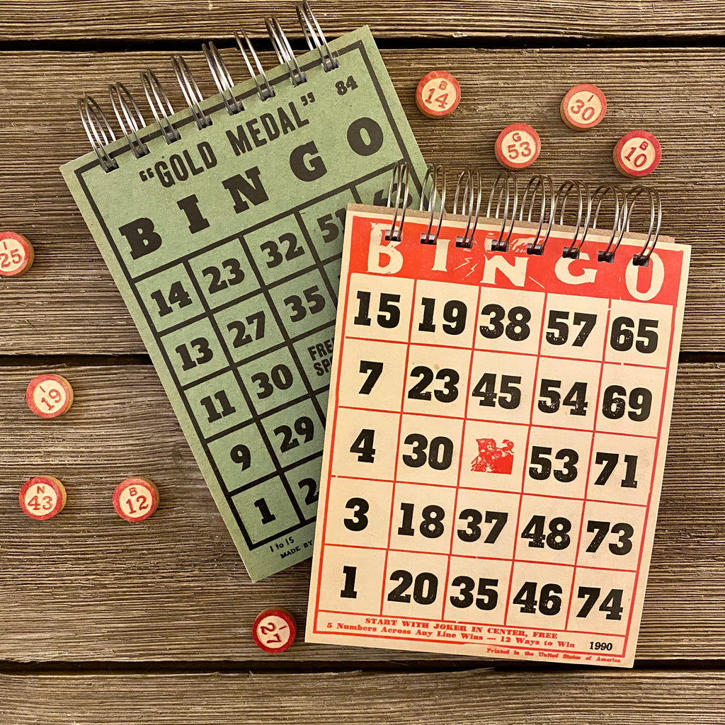 Bingo Notepads (red and green) - Set #7