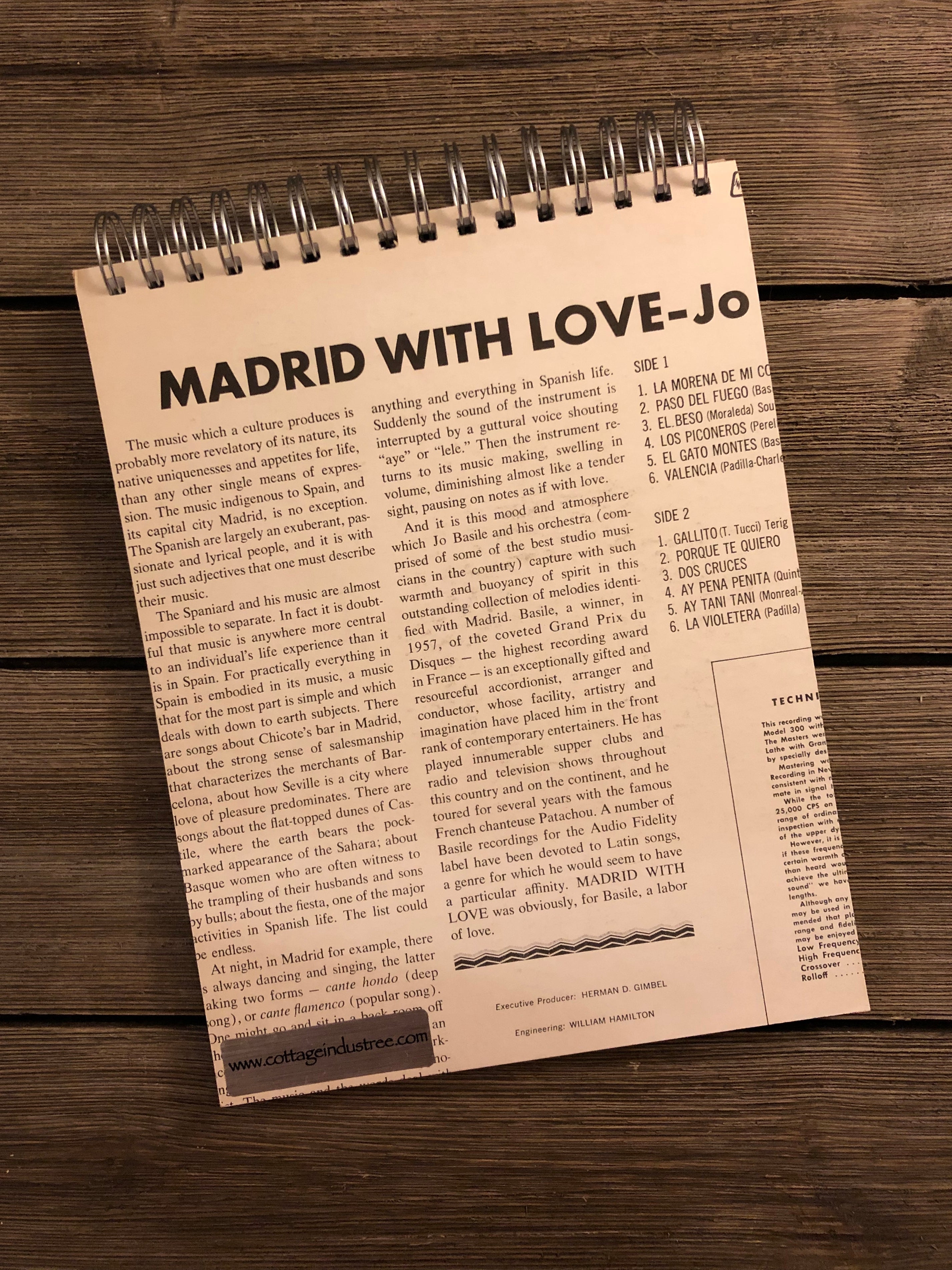 Madrid With Love - Notebook